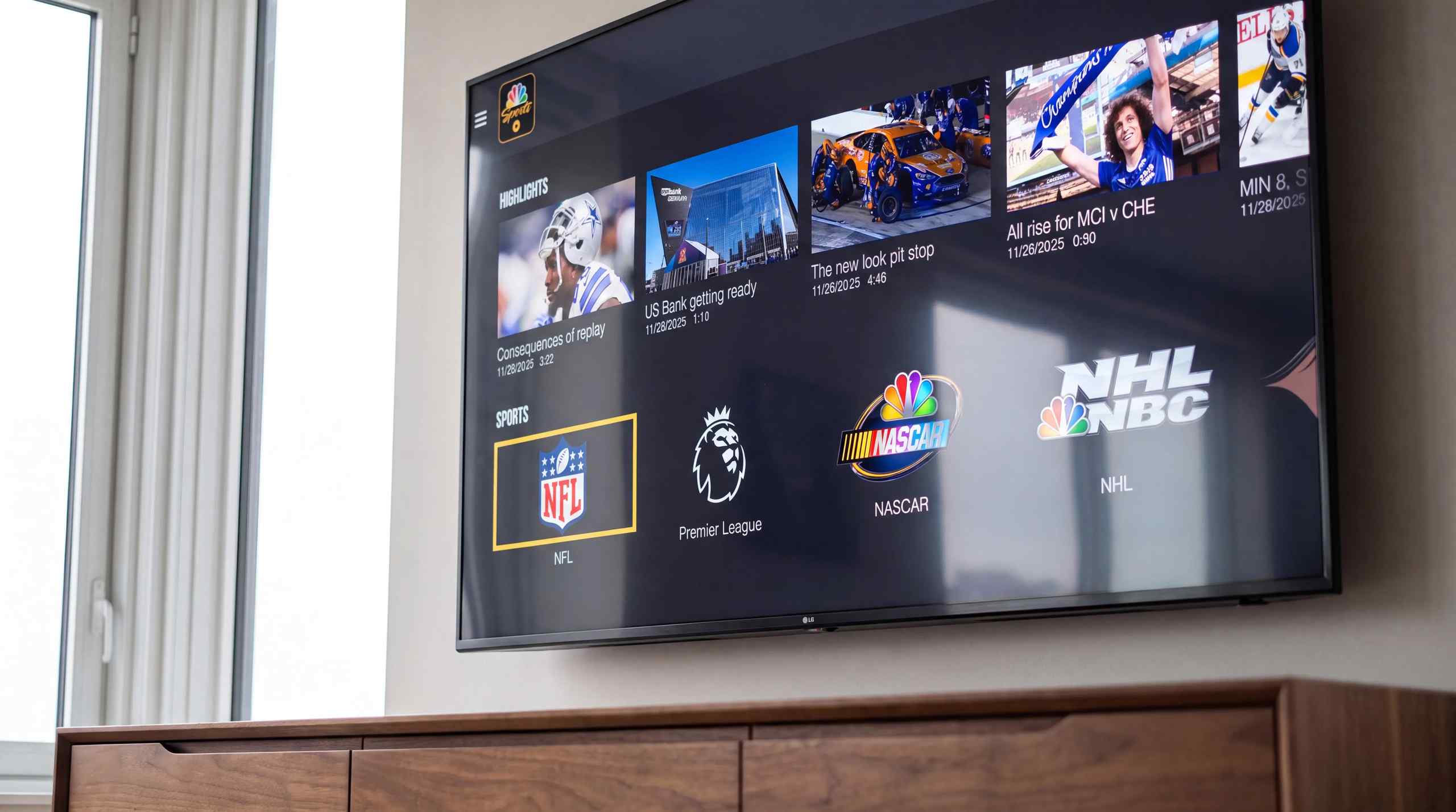 smart tv showing apps