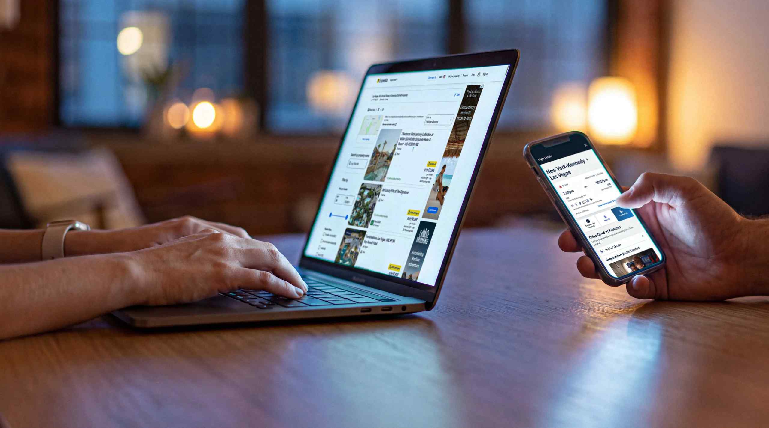 Booking a trip online