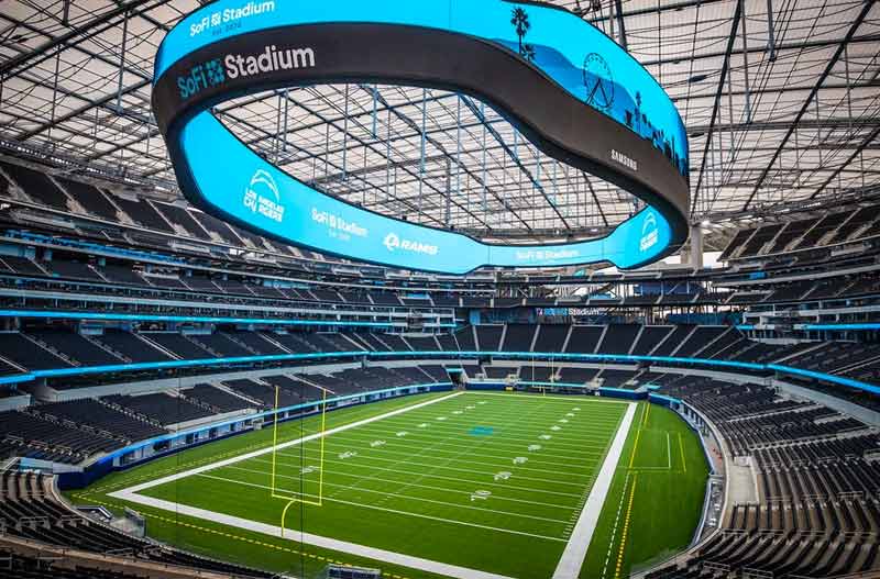 SoFi Stadium em Inglewood superbowl
